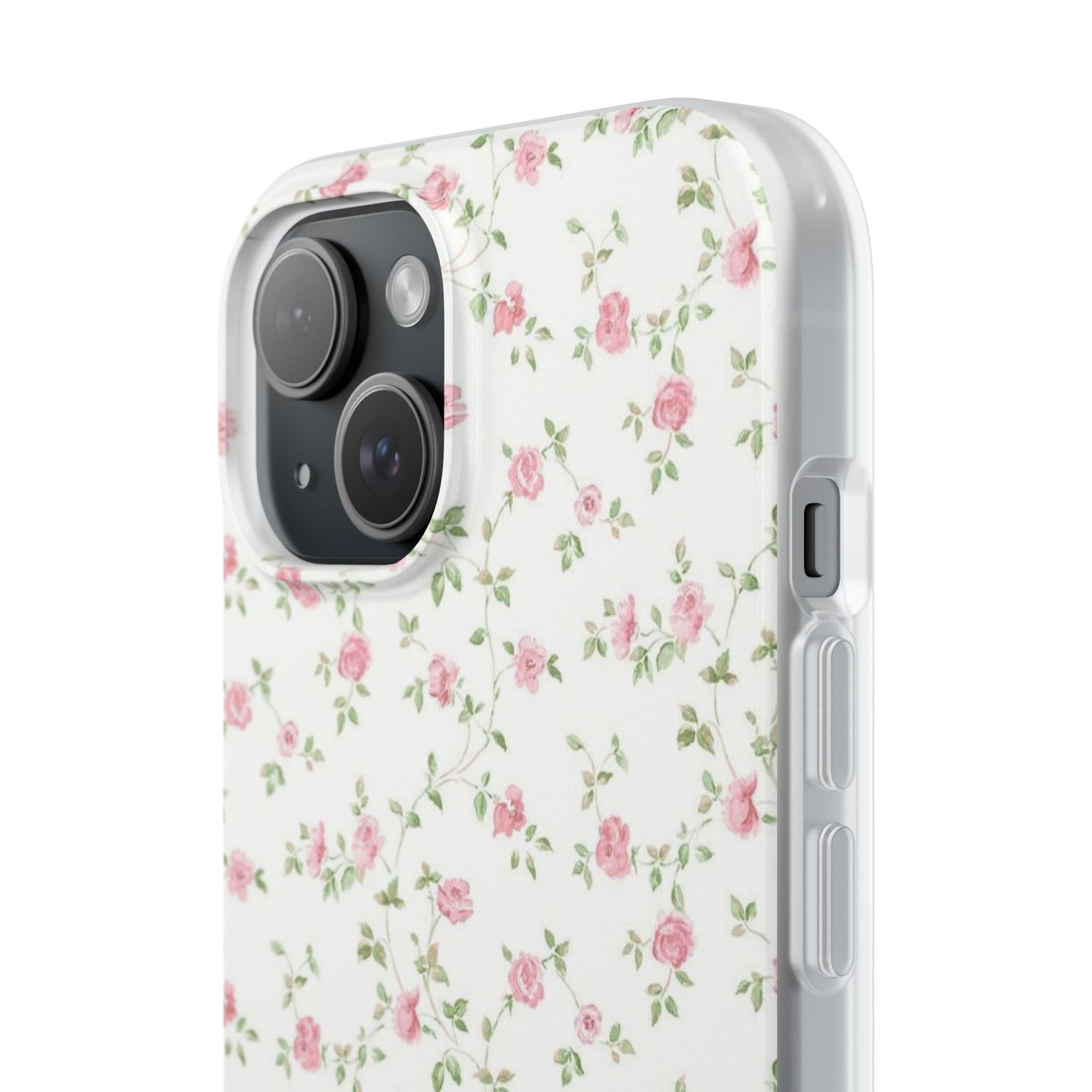 spring pink floral flexi phone case