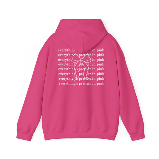 everything's prettier in pink oversized hoodie