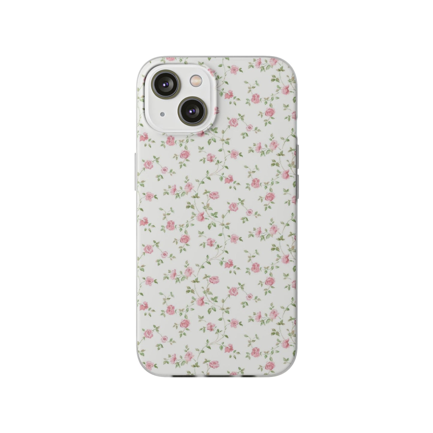 spring pink floral flexi phone case