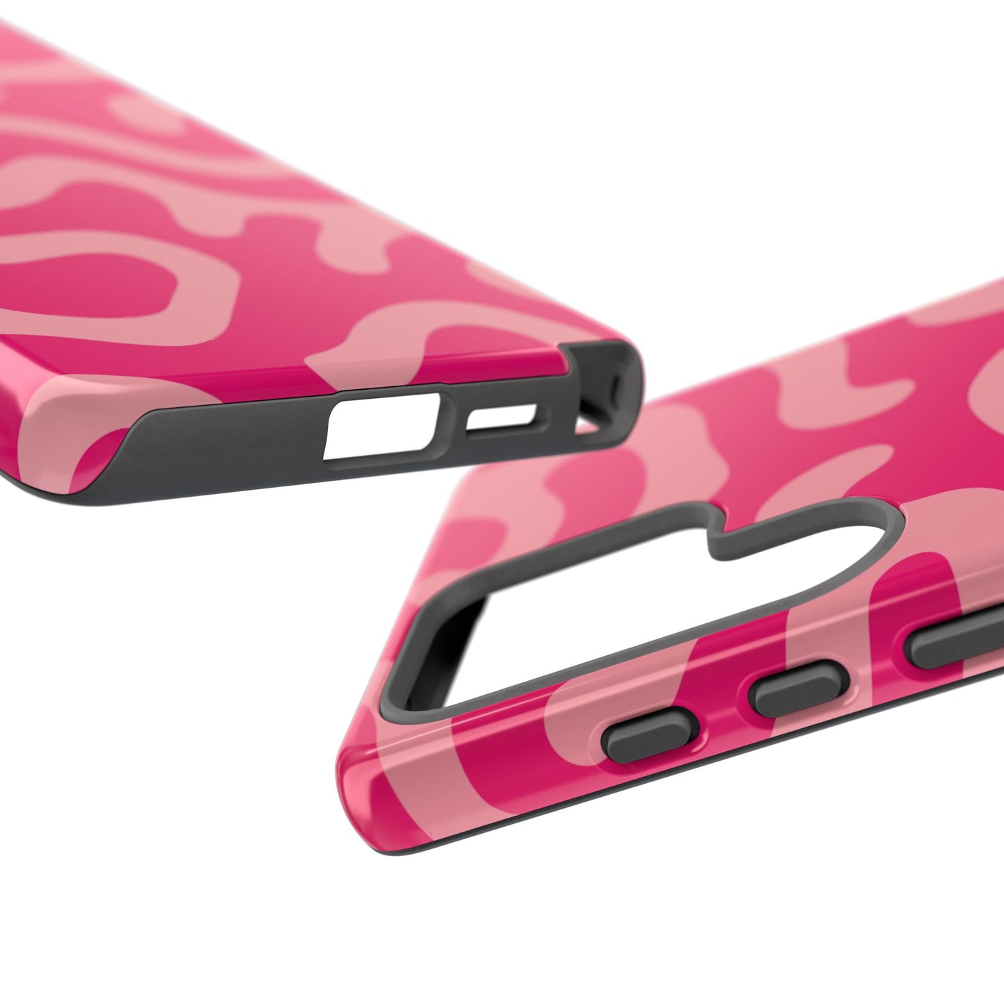 pink squiggle tough phone case