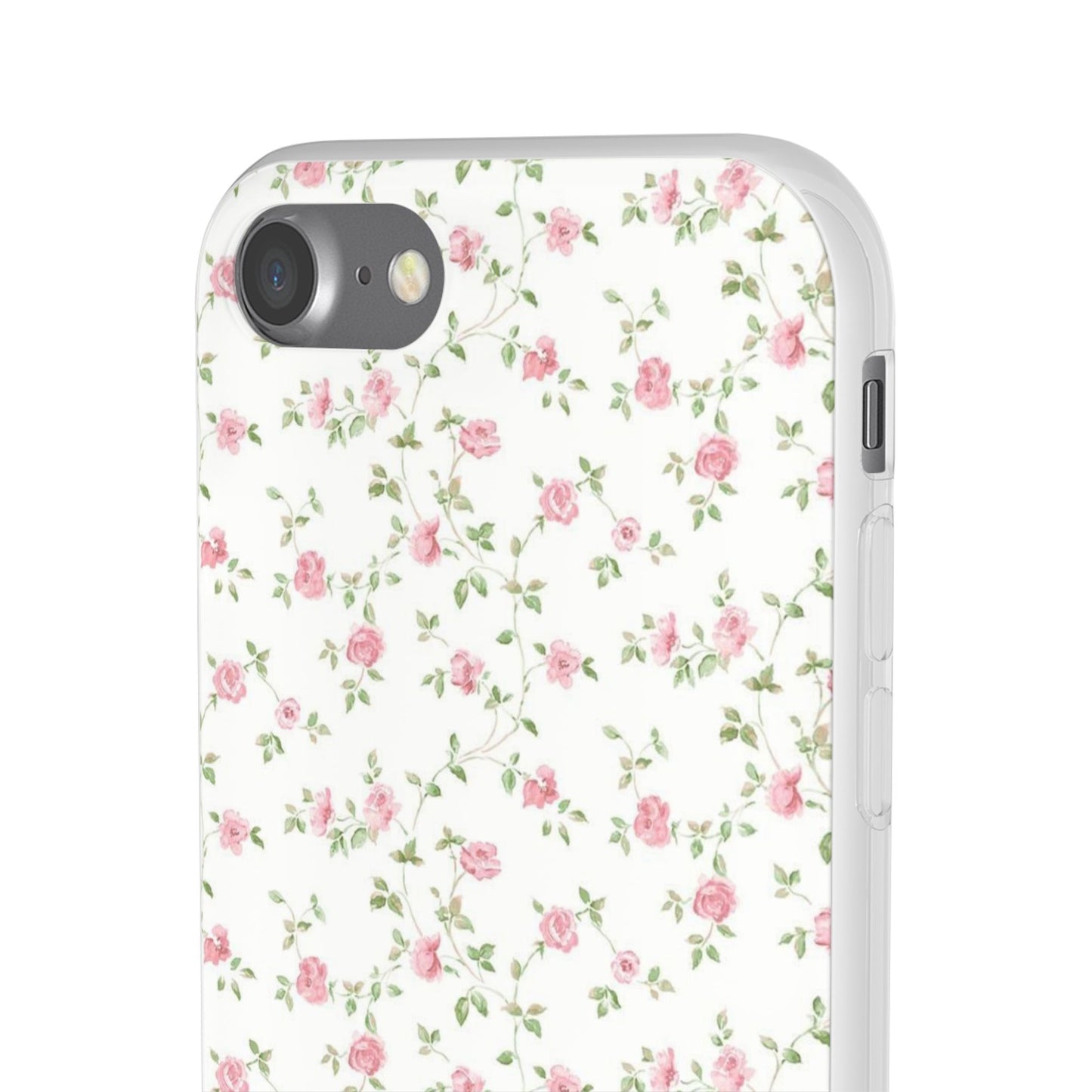 spring pink floral flexi phone case