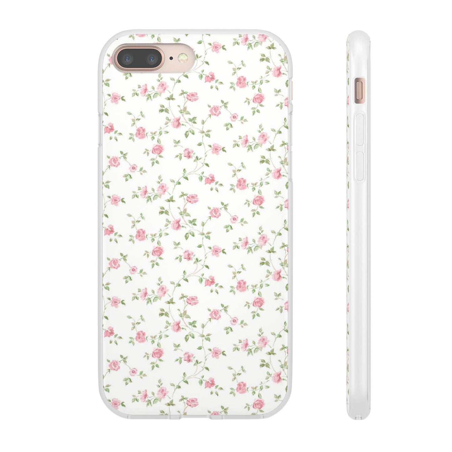 spring pink floral flexi phone case