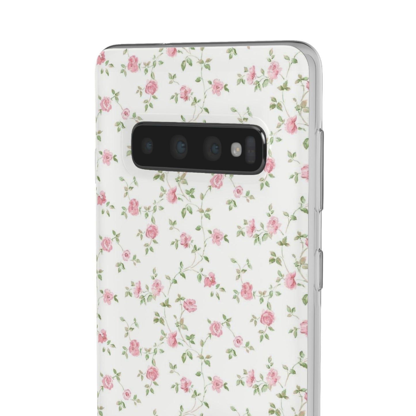 spring pink floral flexi phone case