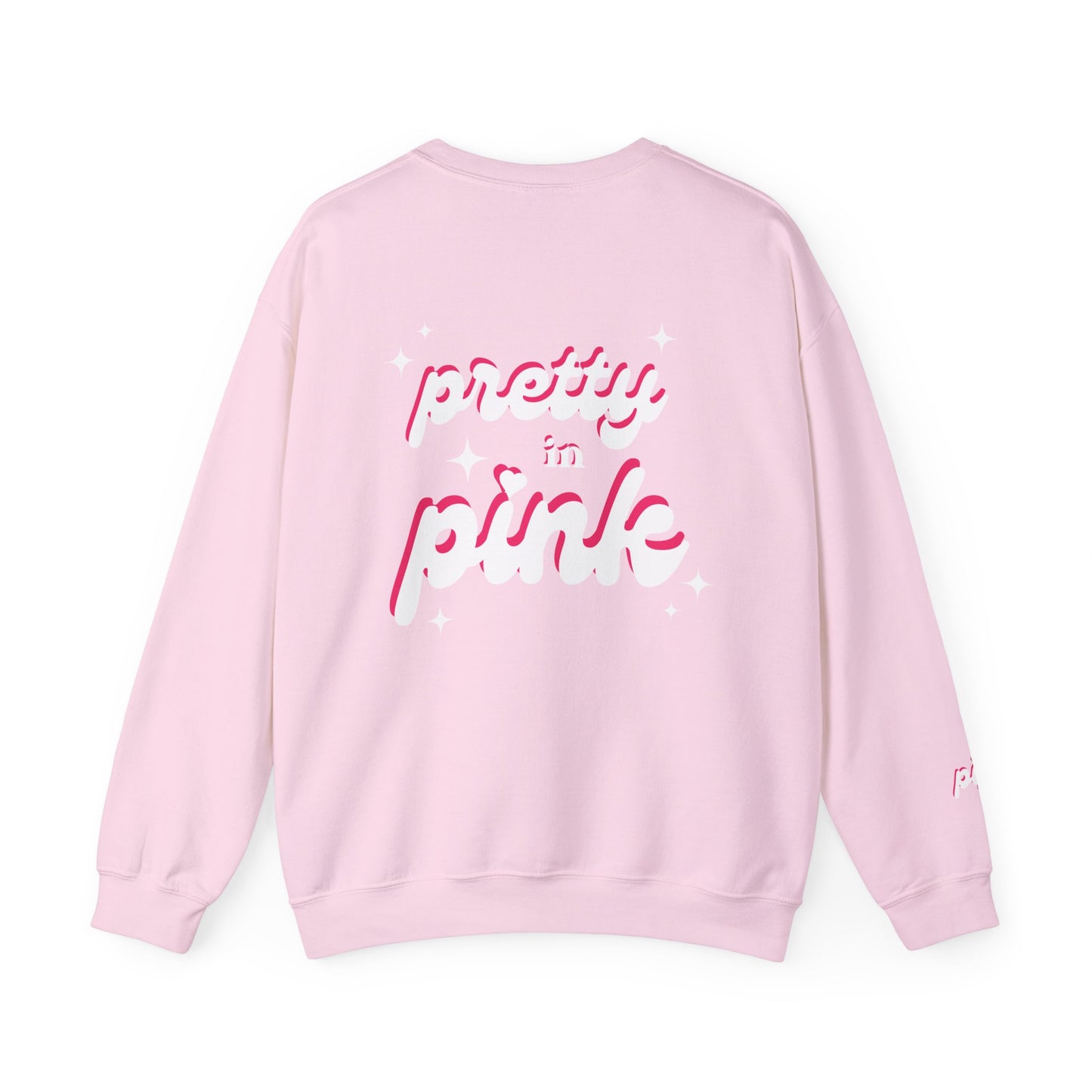 pretty in pink retro sparkle oversized sweatshirt