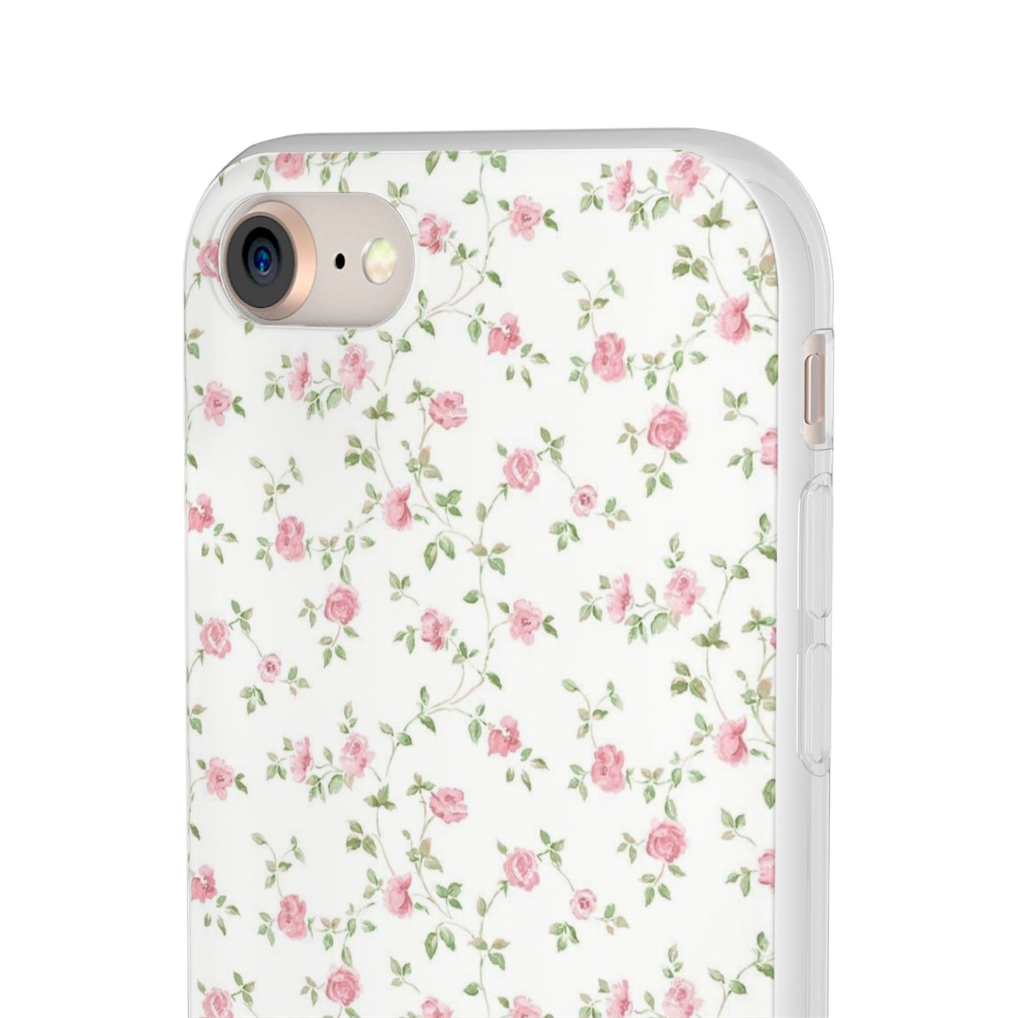 spring pink floral flexi phone case