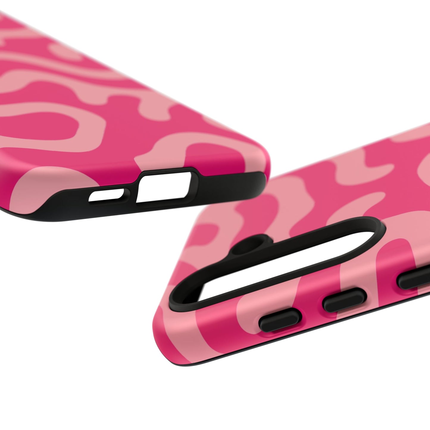 pink squiggle tough phone case