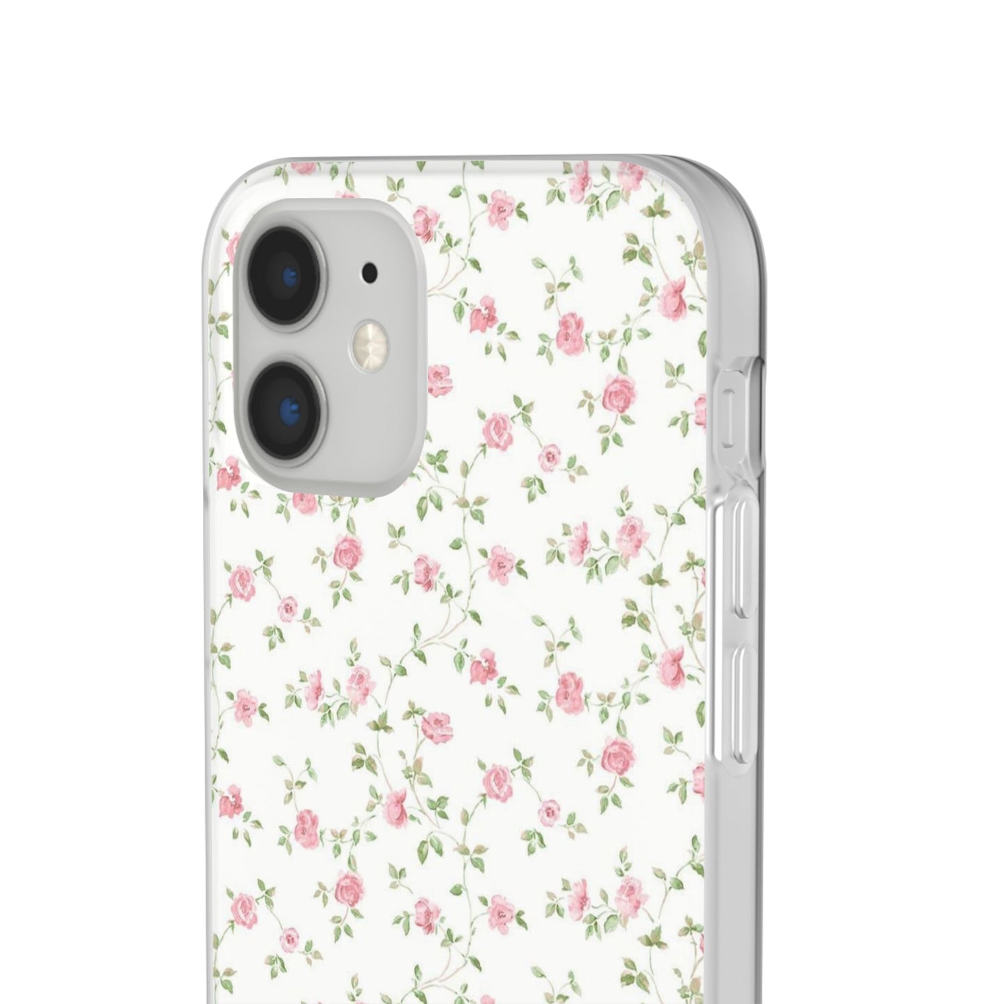 spring pink floral flexi phone case
