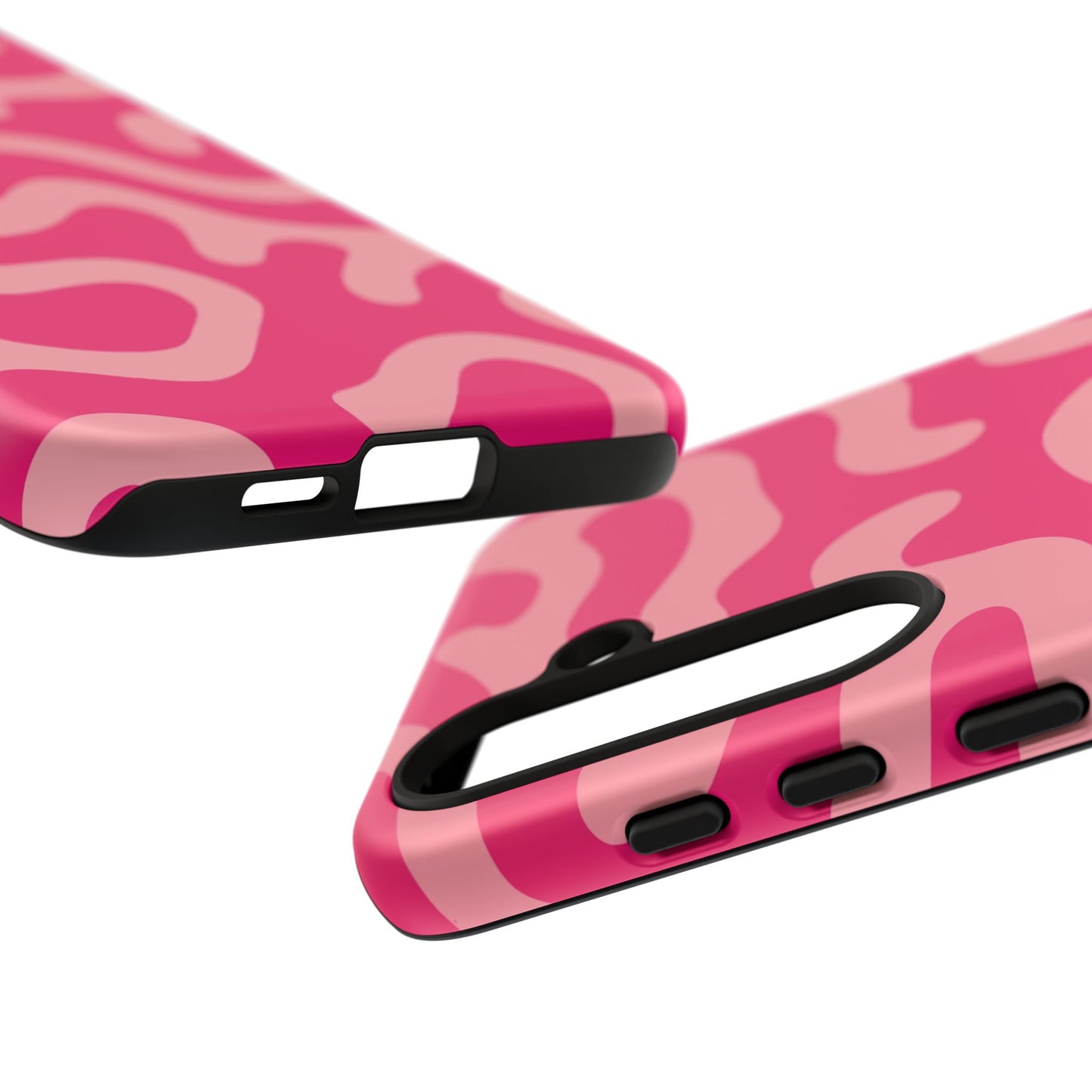 pink squiggle tough phone case