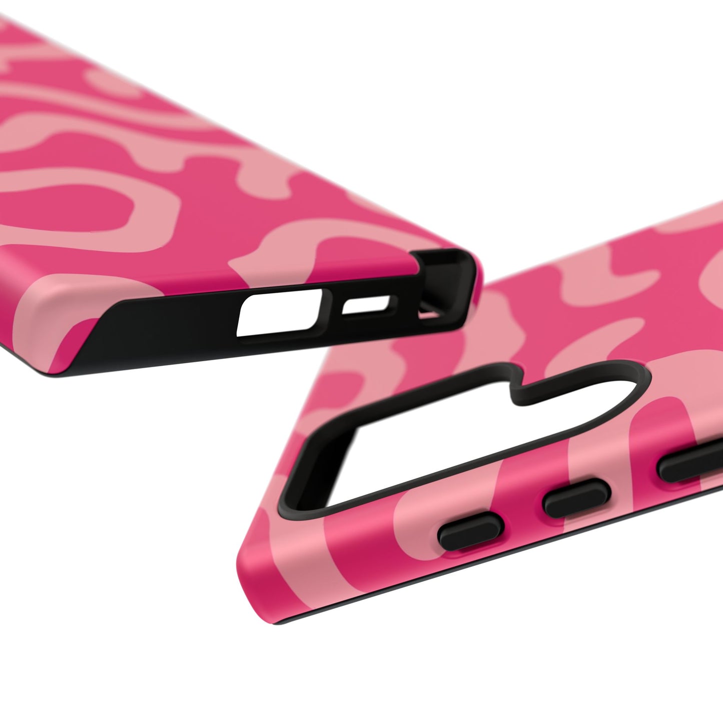 pink squiggle tough phone case