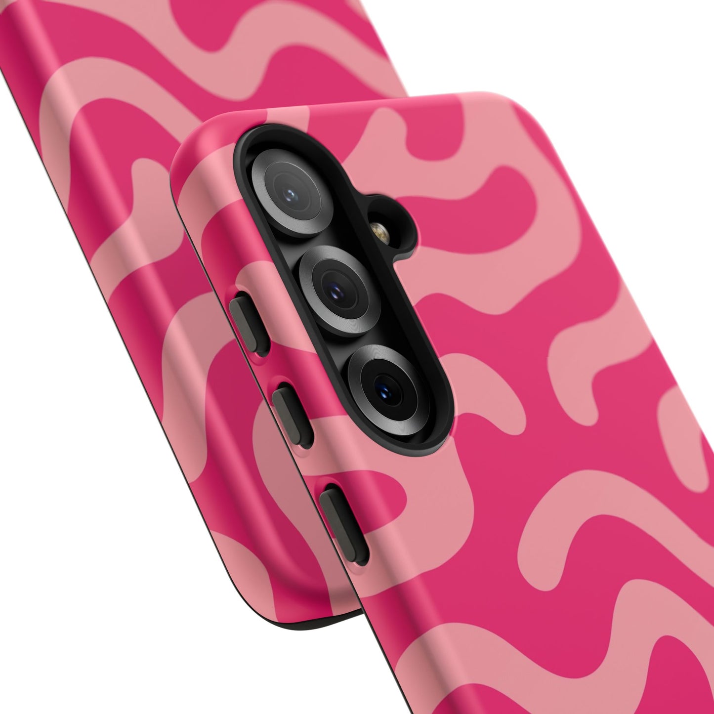 pink squiggle tough phone case