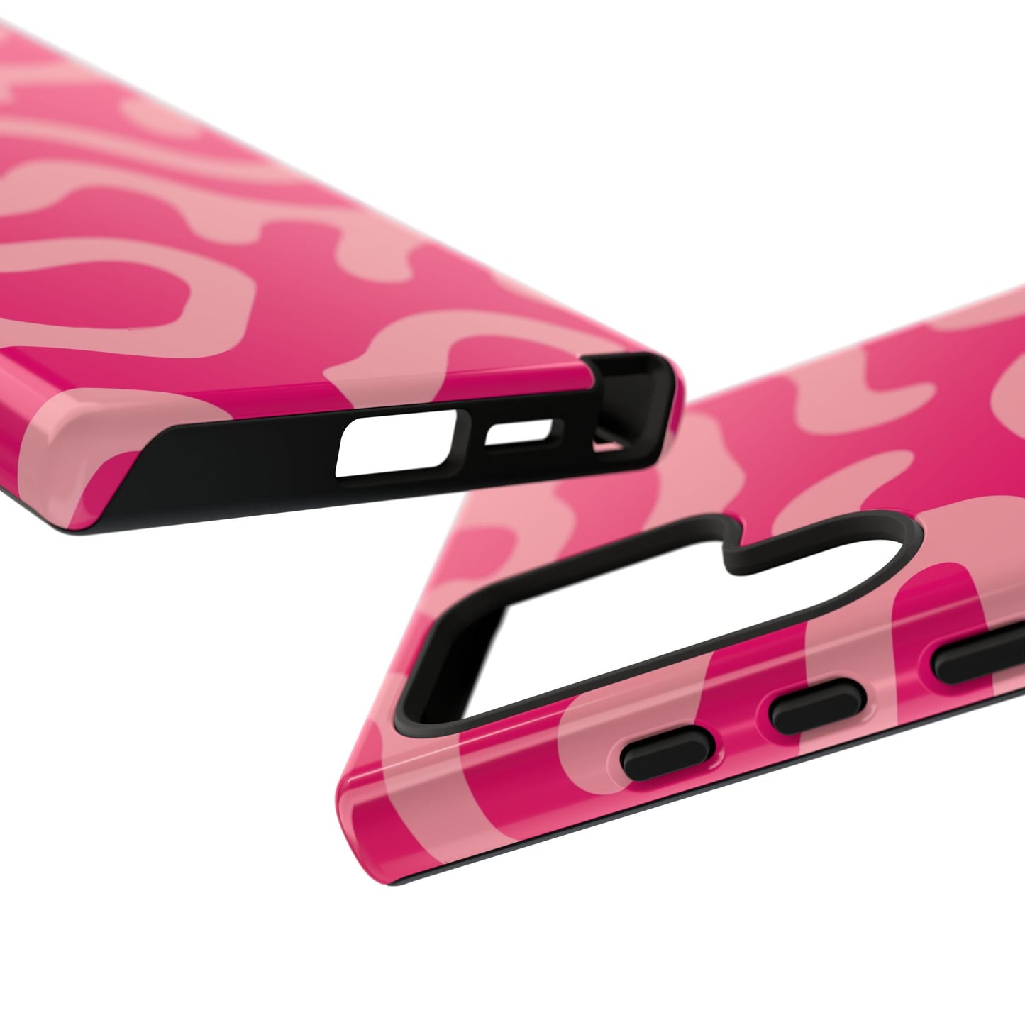 pink squiggle tough phone case