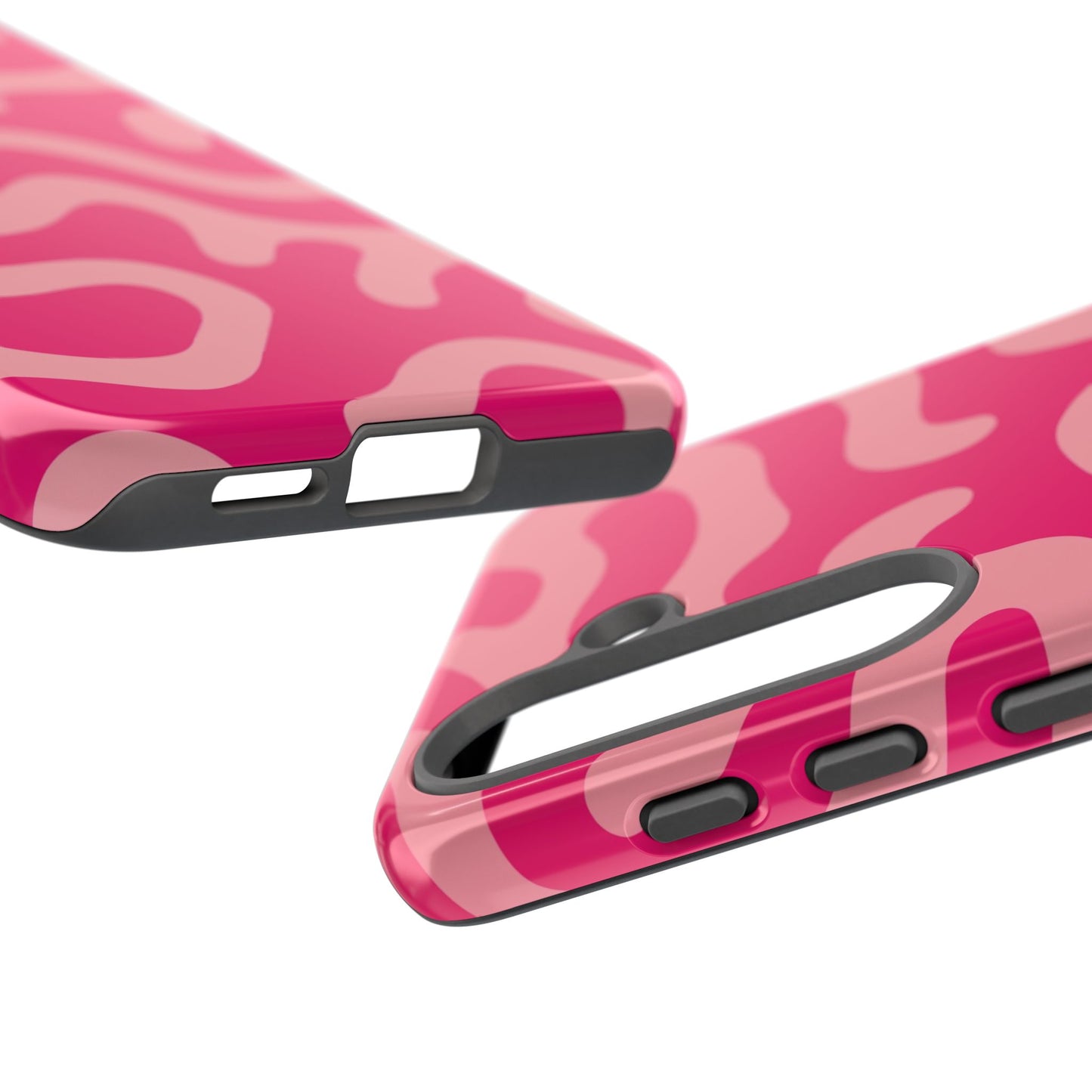pink squiggle tough phone case