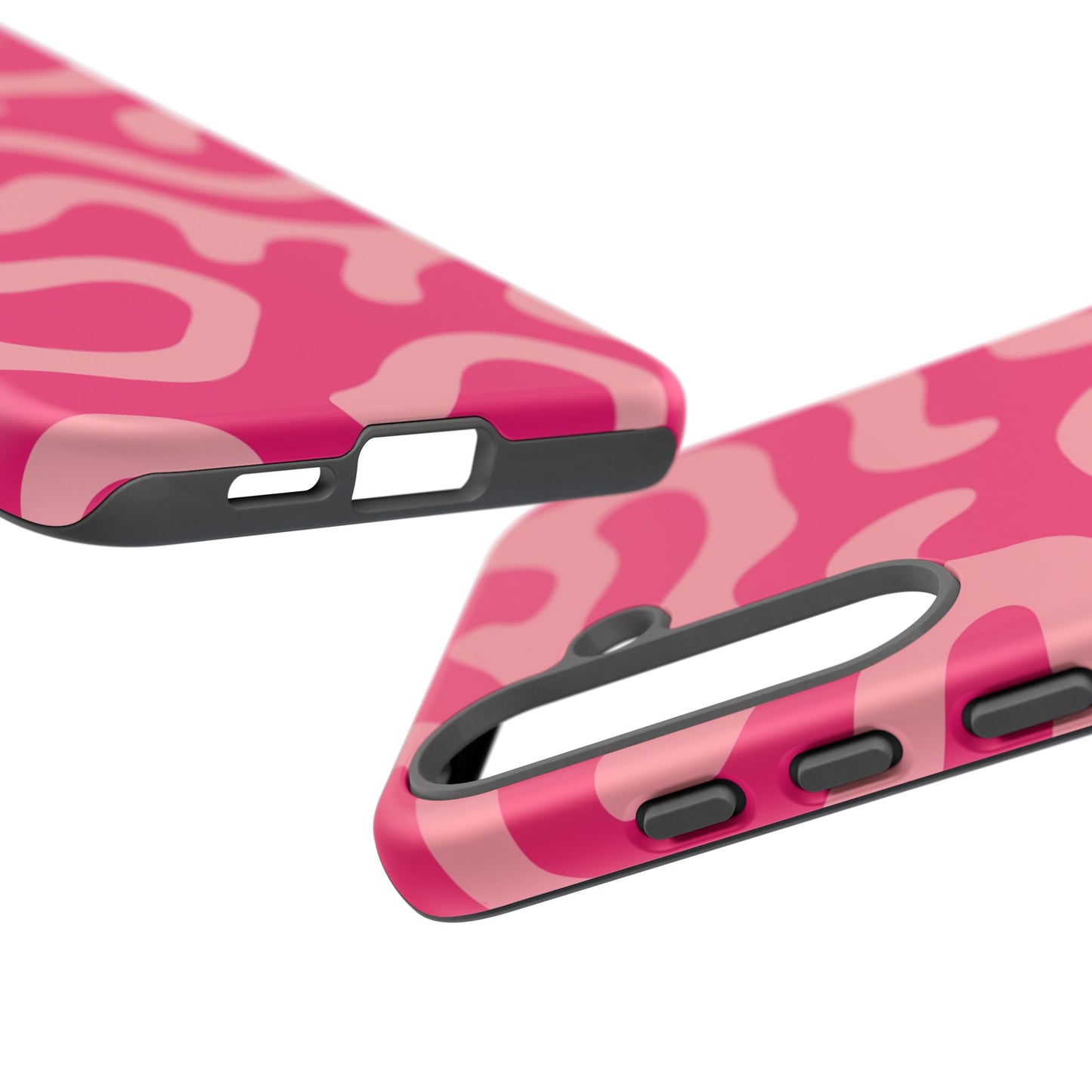 pink squiggle tough phone case