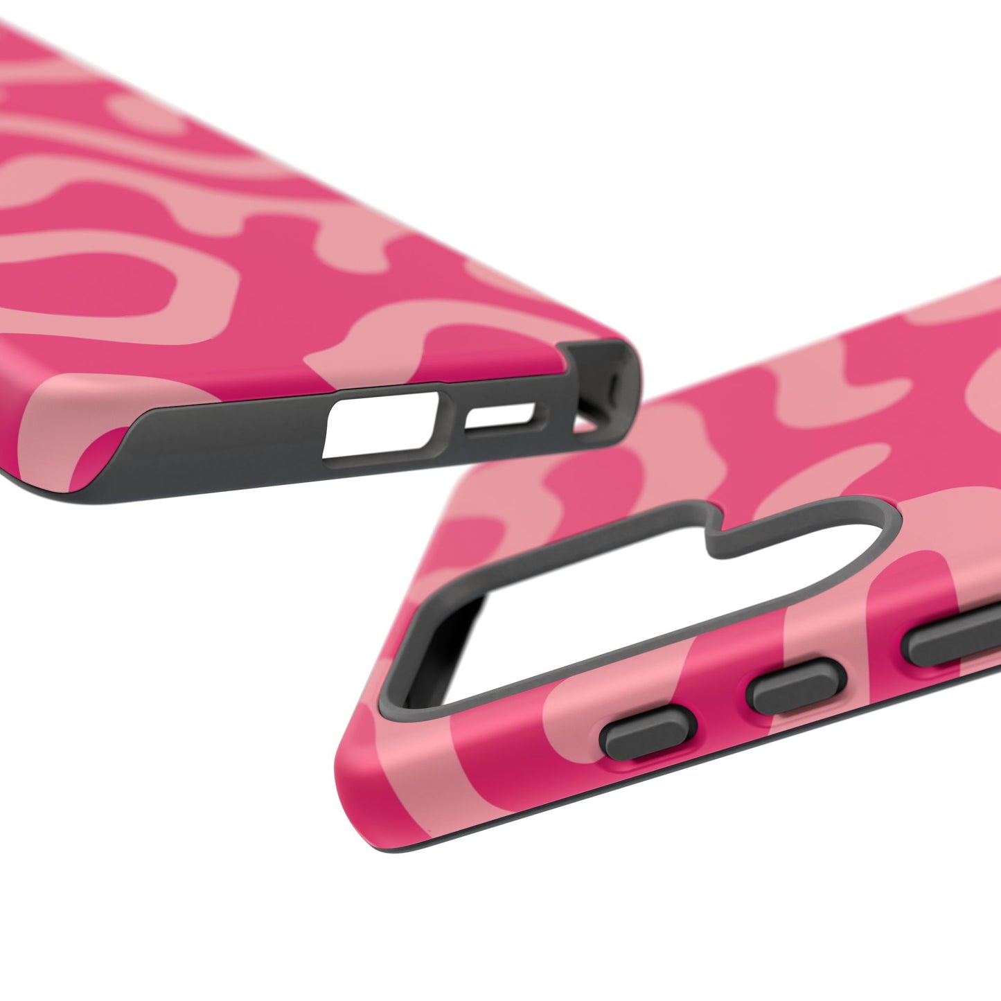 pink squiggle tough phone case
