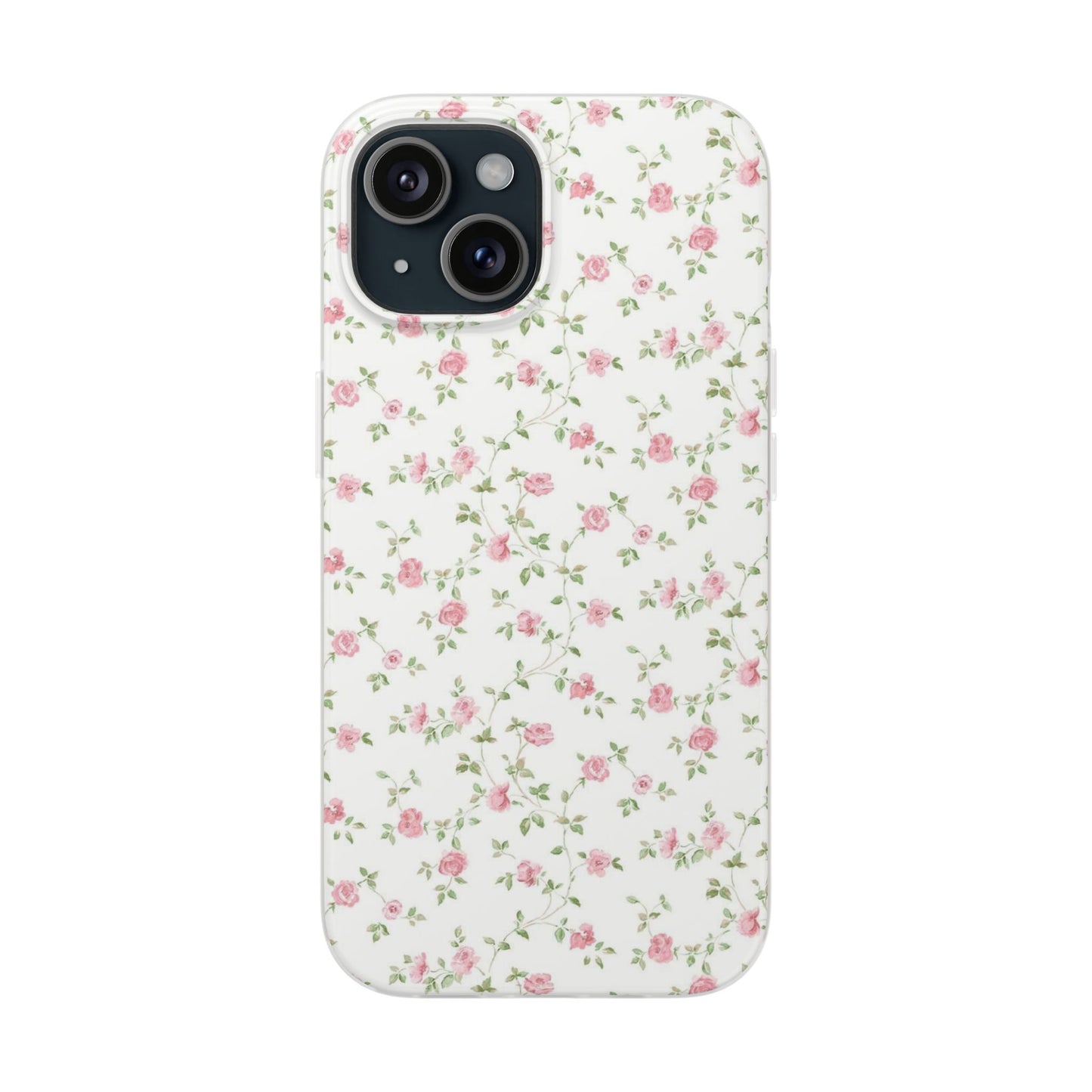 spring pink floral flexi phone case