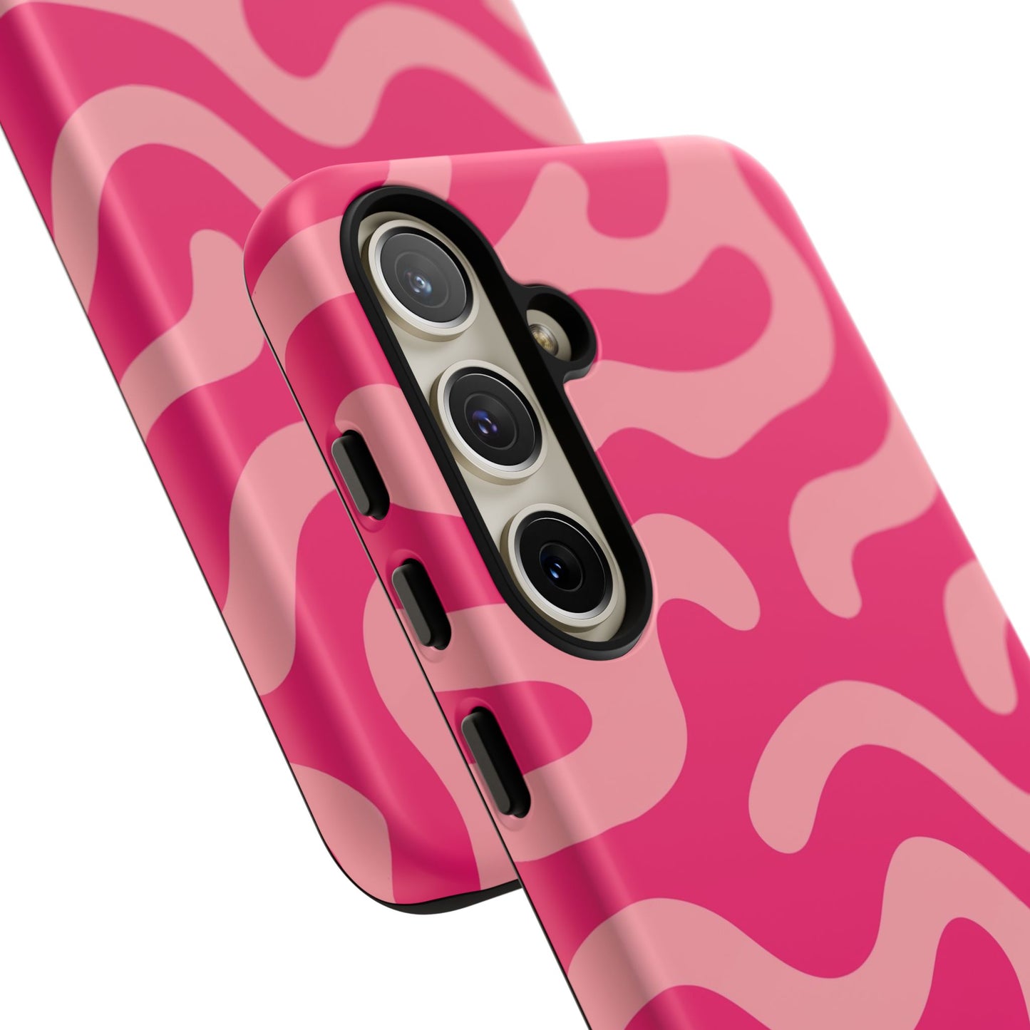 pink squiggle tough phone case