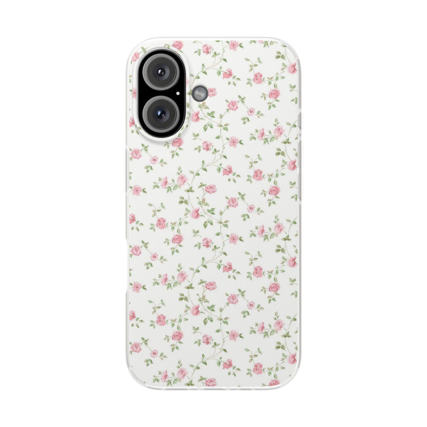 spring pink floral flexi phone case
