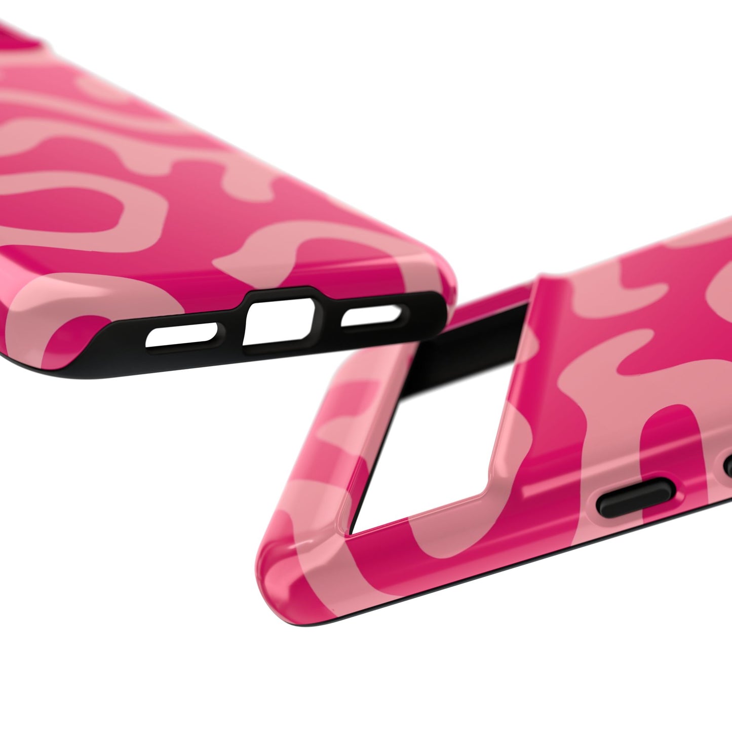 pink squiggle tough phone case