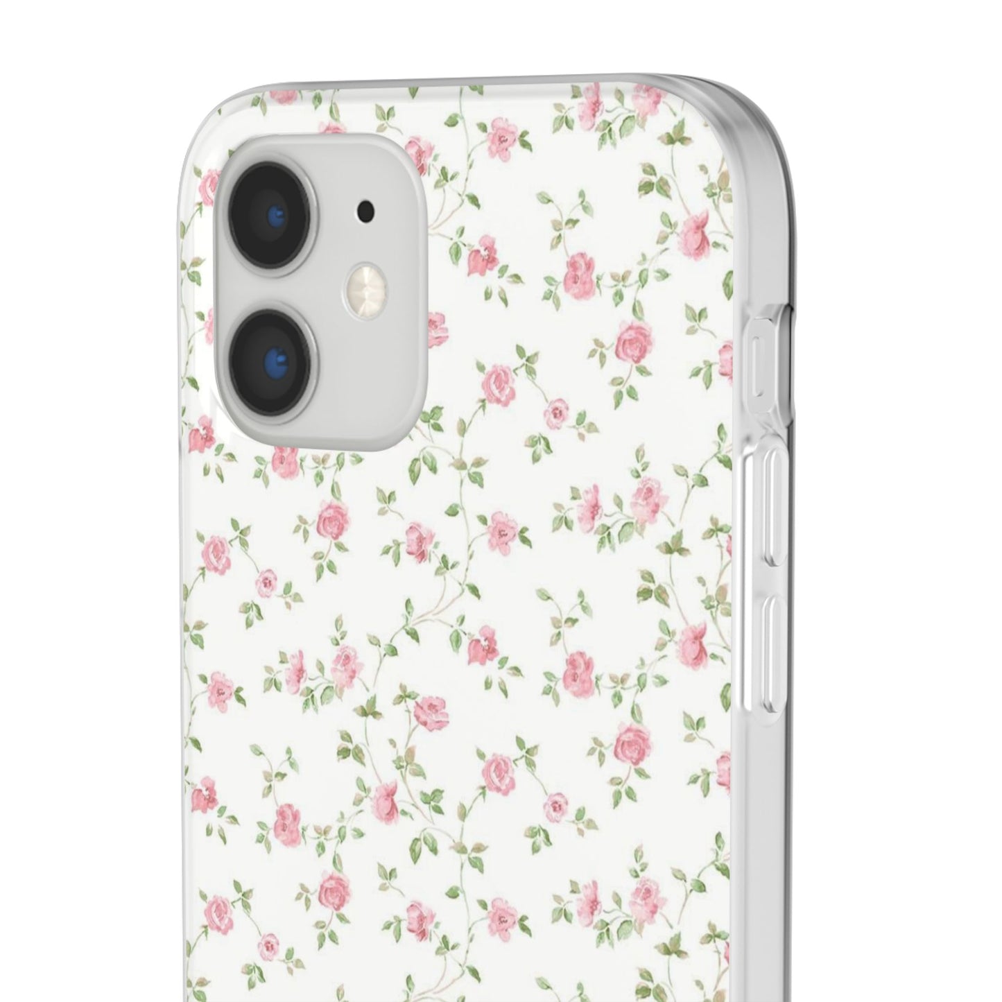spring pink floral flexi phone case