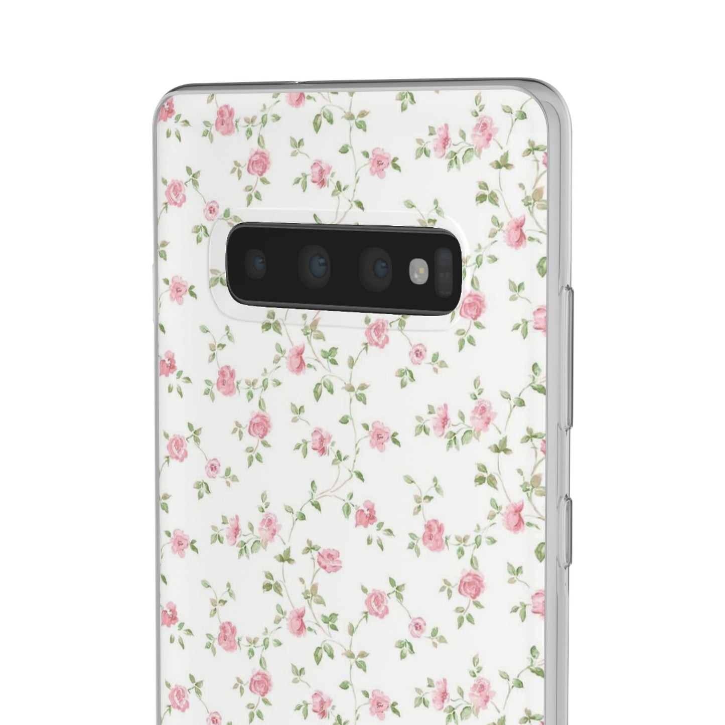 spring pink floral flexi phone case