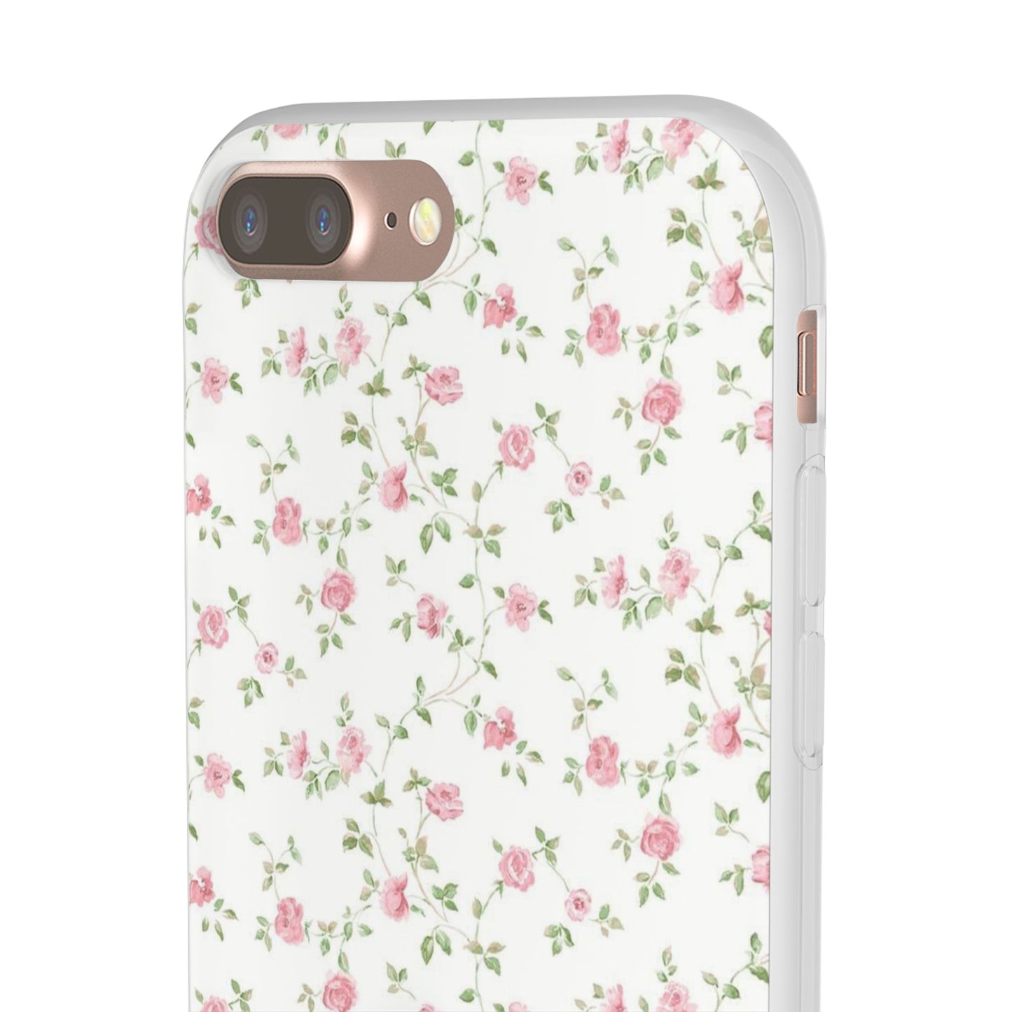 spring pink floral flexi phone case
