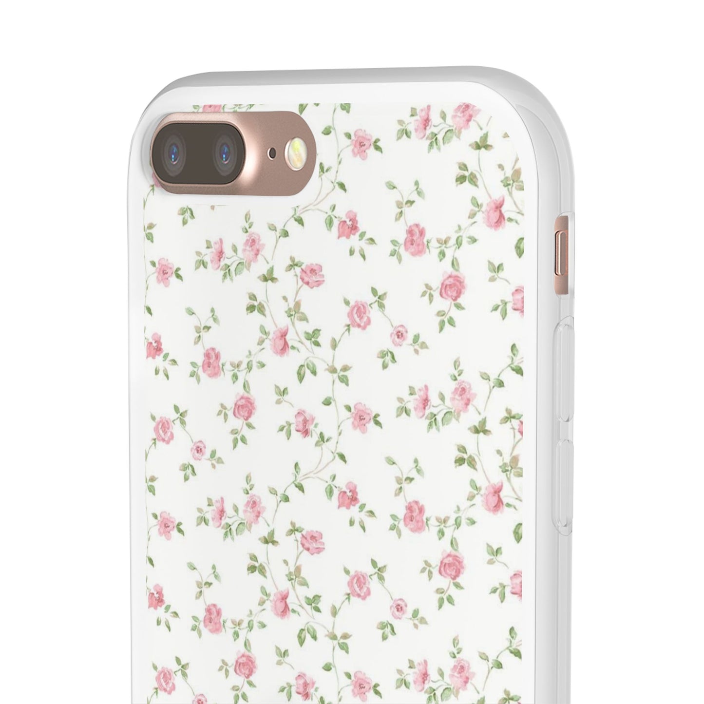spring pink floral flexi phone case