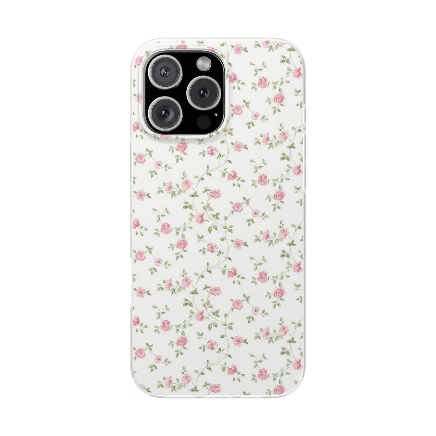 spring pink floral flexi phone case