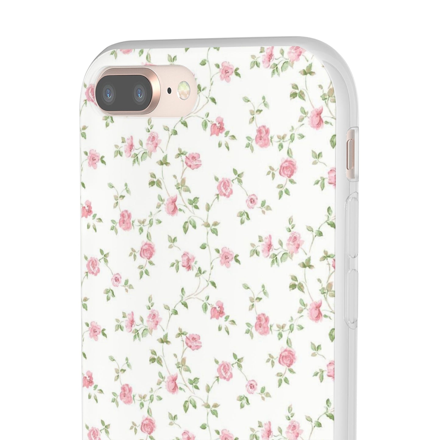 spring pink floral flexi phone case