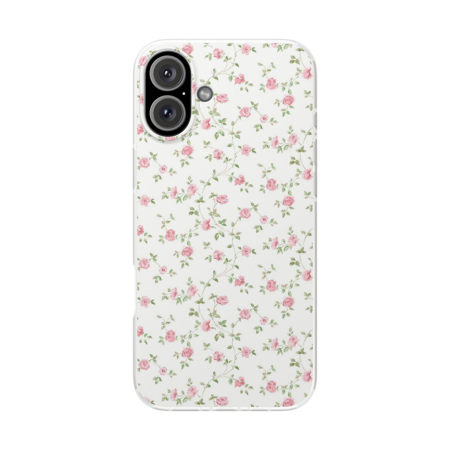spring pink floral flexi phone case