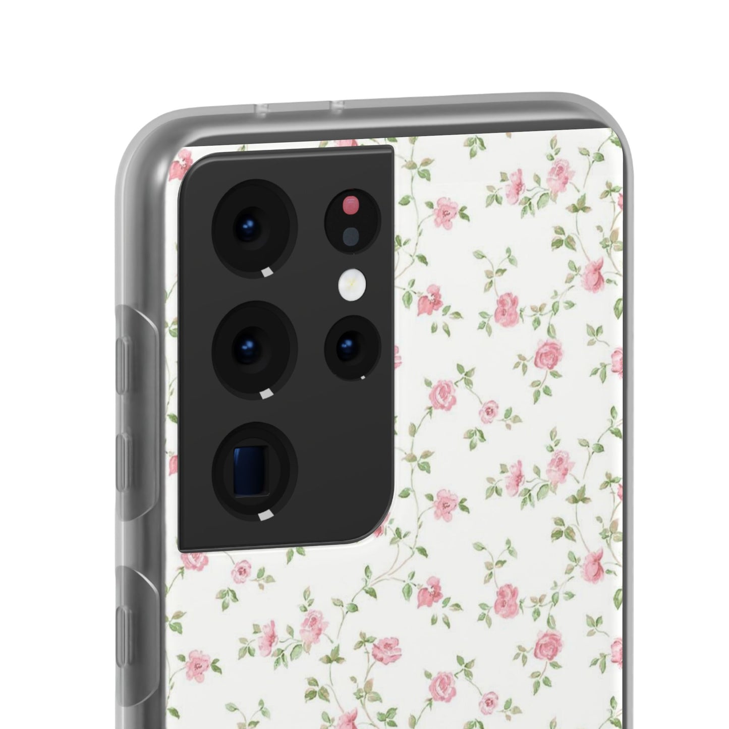 spring pink floral flexi phone case