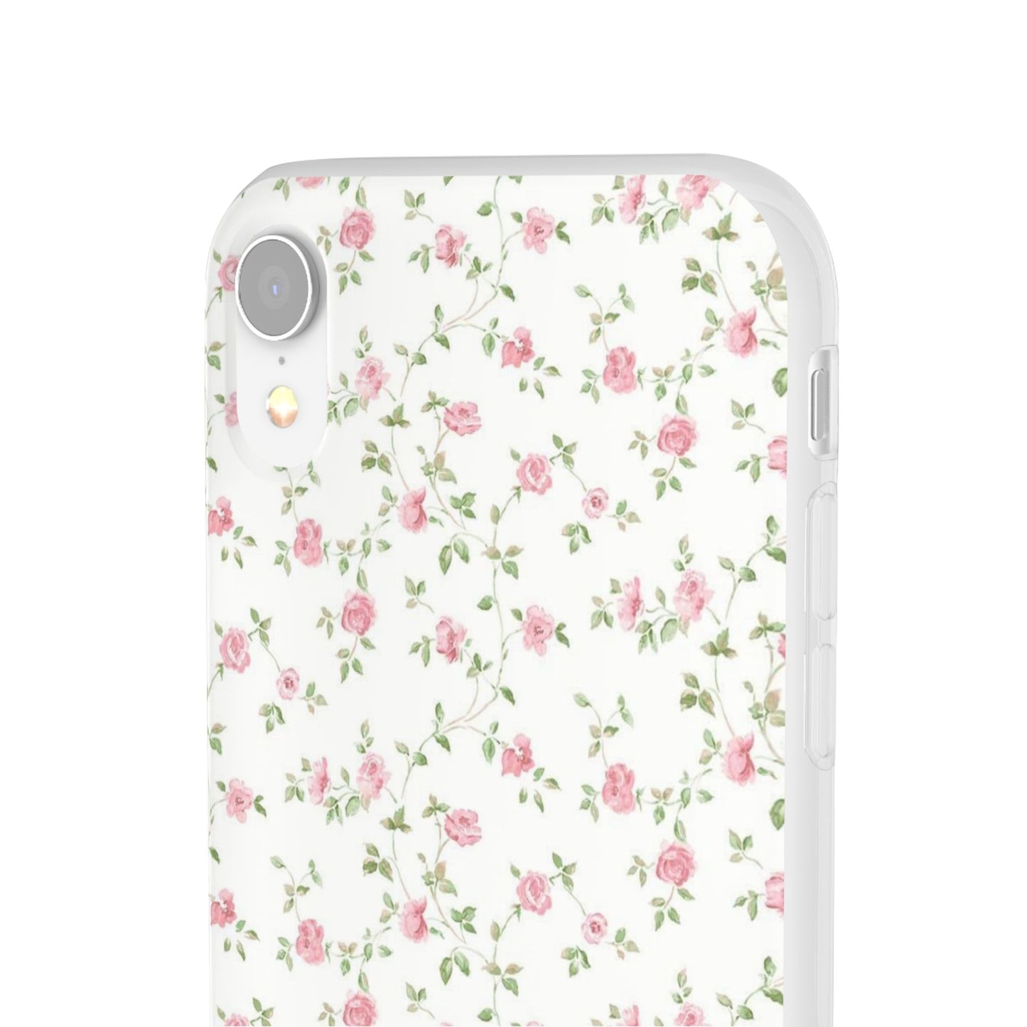 spring pink floral flexi phone case
