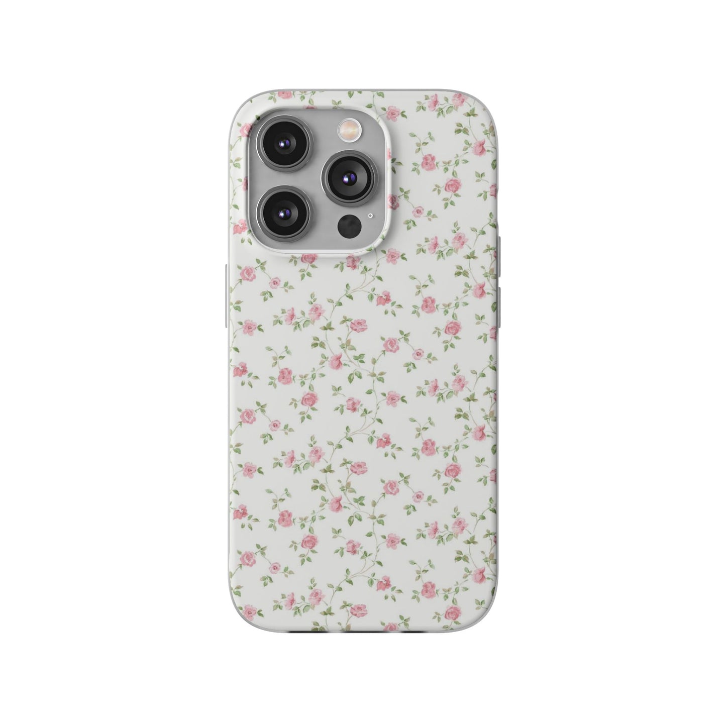 spring pink floral flexi phone case