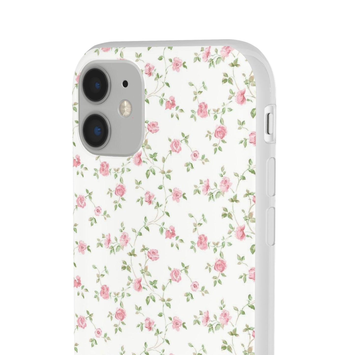 spring pink floral flexi phone case