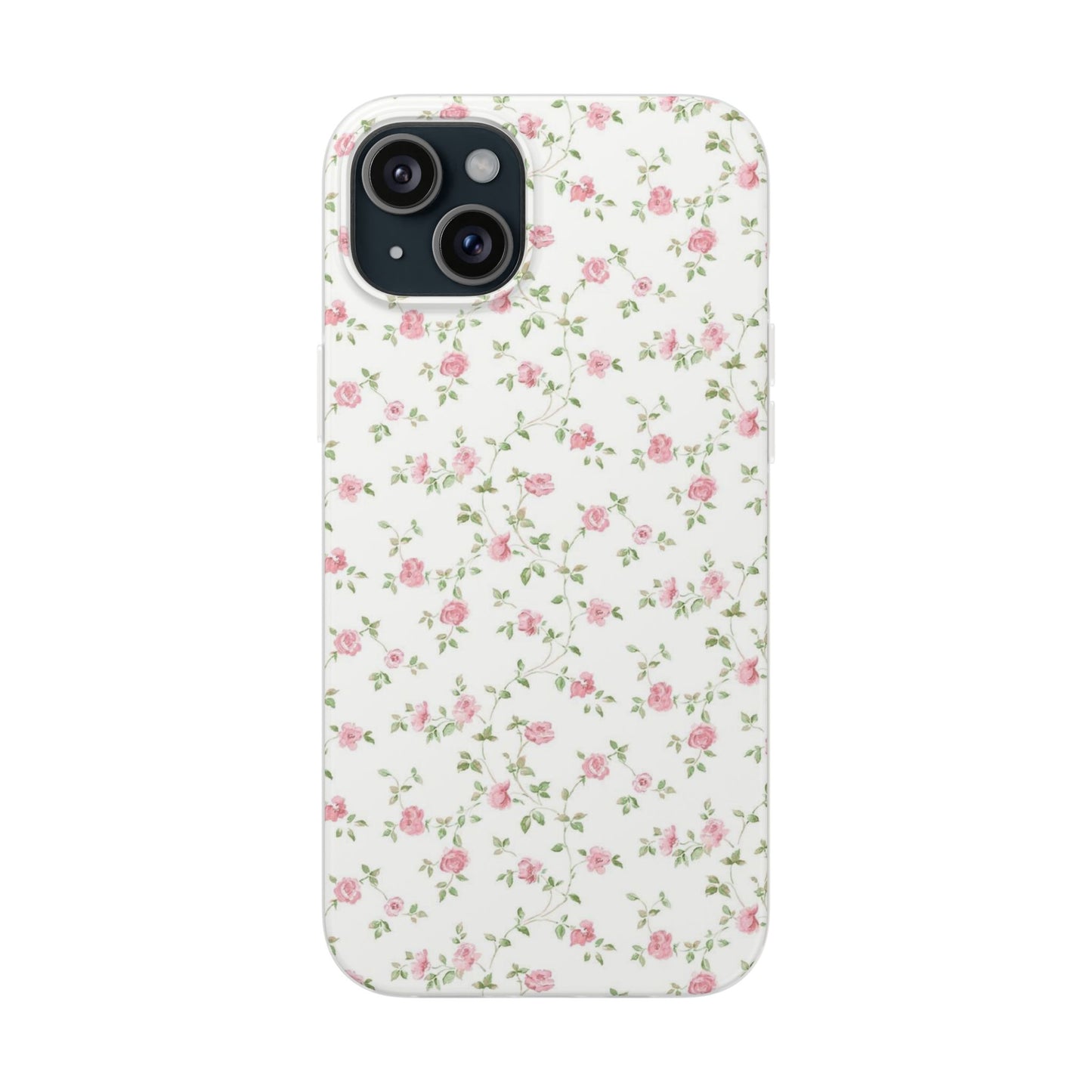 spring pink floral flexi phone case