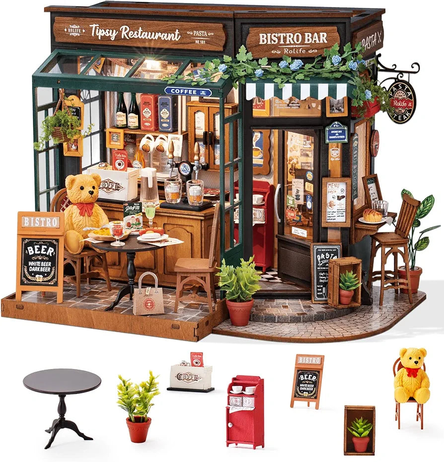 Tipsy Restaurant DIY Miniature House Kit