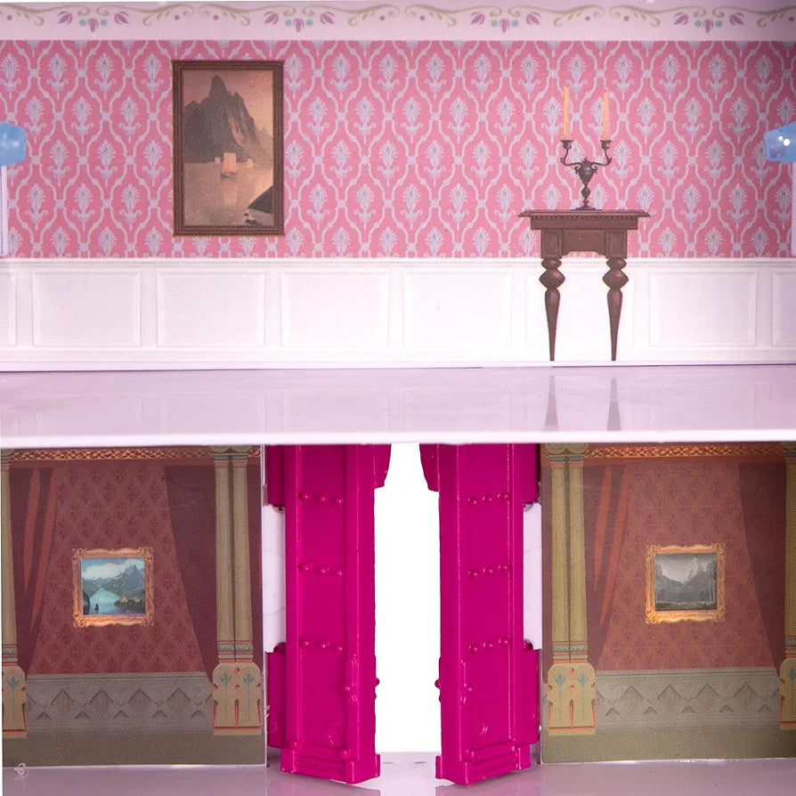 Frozen Doll House Playset with Elsa, Anna, and Olaf