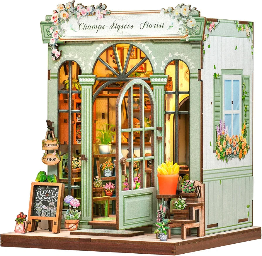 DIY Miniature Dollhouse Book Nook Kit