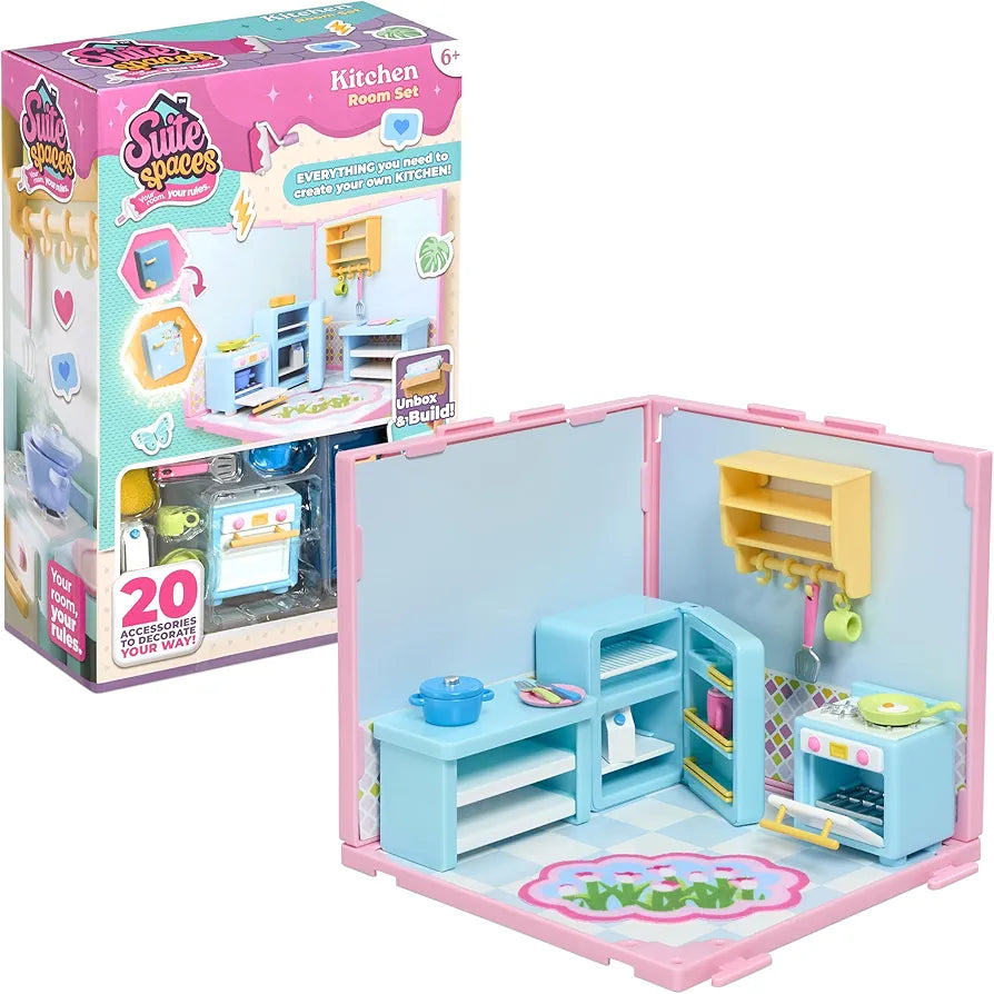 Kitchen Set | 20-Piece Modular Dollhouse Accessory Kit
