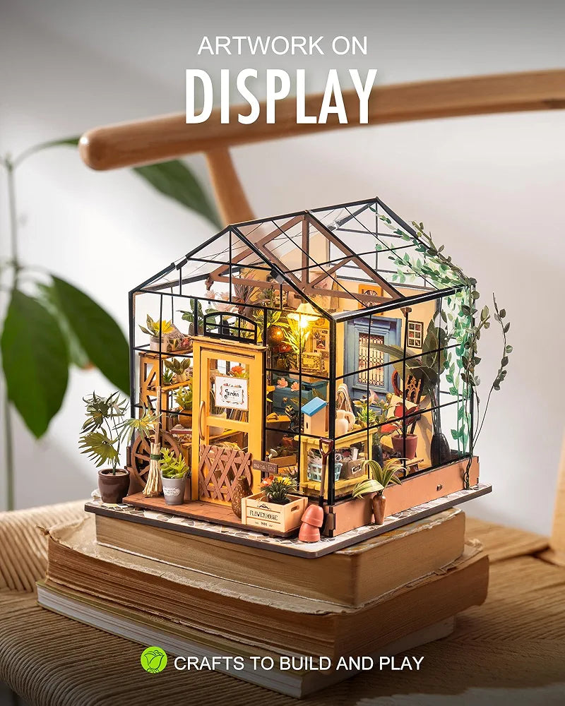 DIY Miniature Greenhouse Model Kit