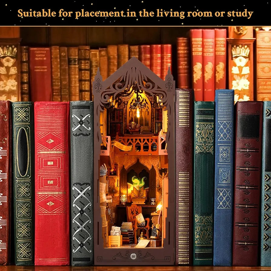 DIY Magic Miniature Book Nook 3D Wooden Puzzle Kit