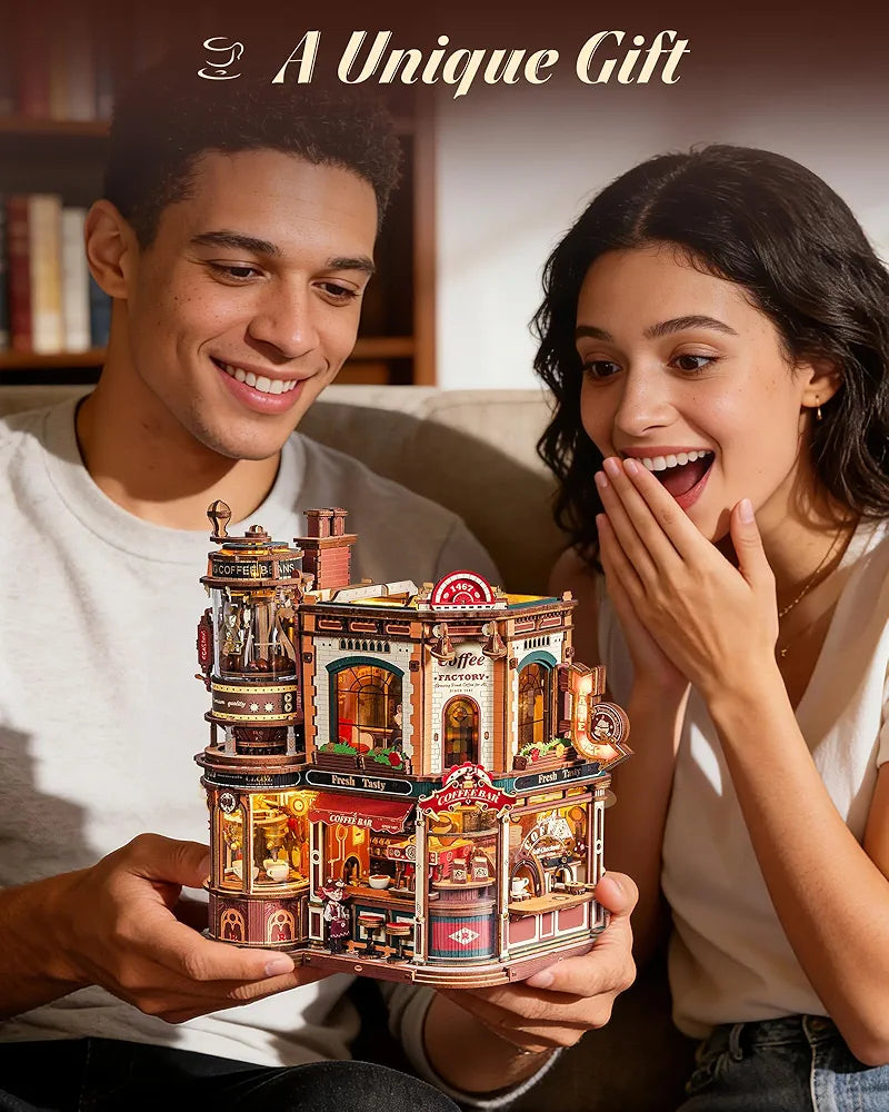 Dream Coffee Factory Miniature House Model Kit