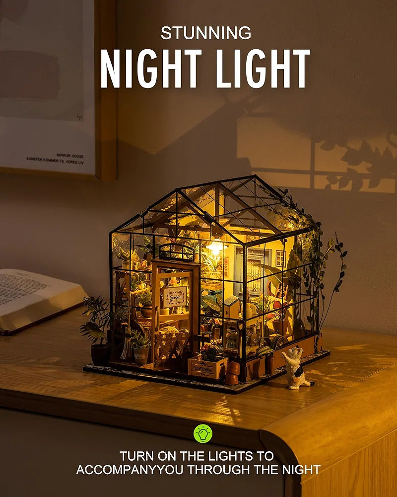 DIY Miniature Greenhouse Model Kit