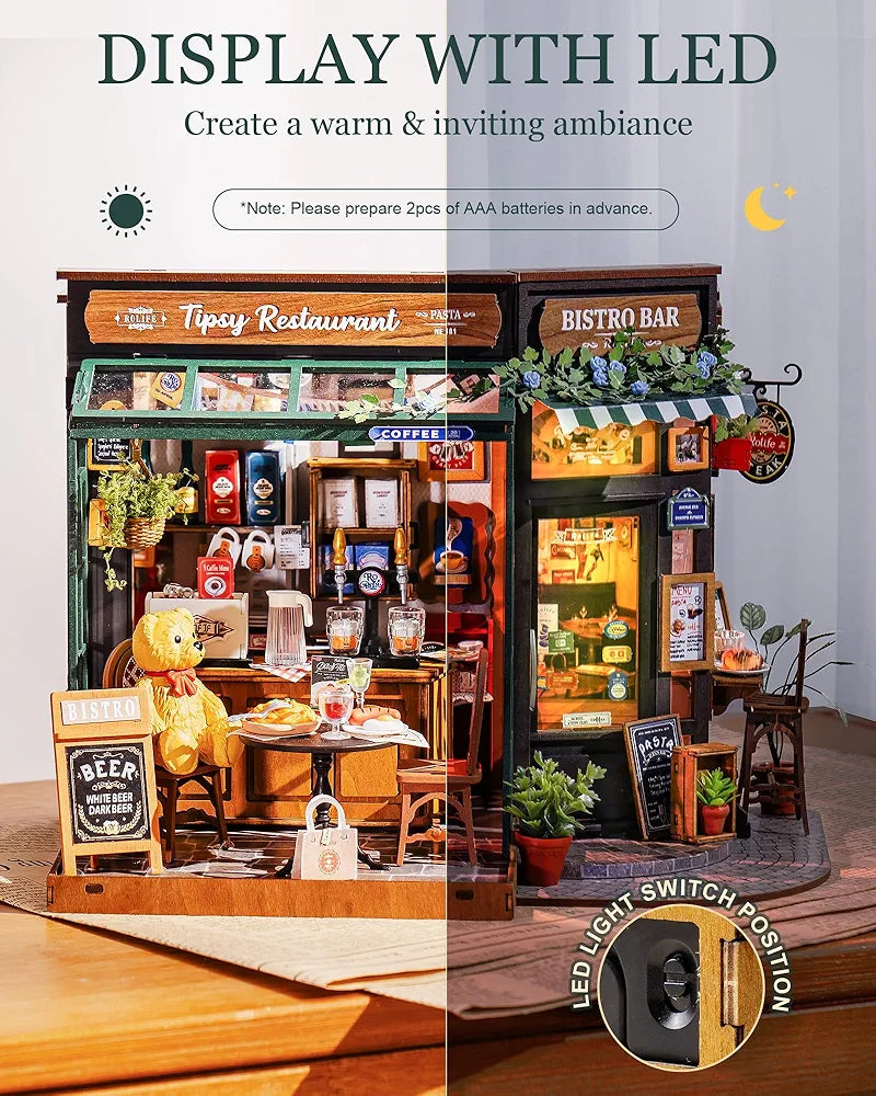 Tipsy Restaurant DIY Miniature House Kit