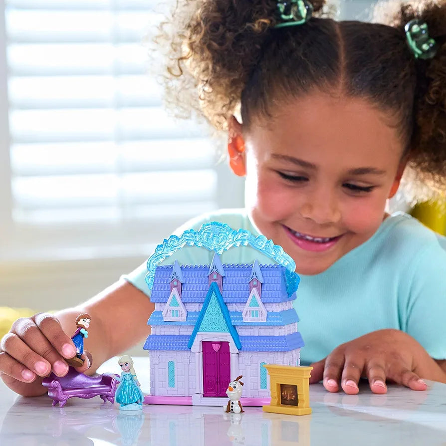 Frozen Doll House Playset with Elsa, Anna, and Olaf