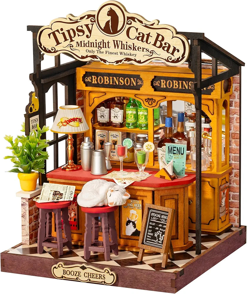 Tipsy Cat Bar Miniature House Model Kit
