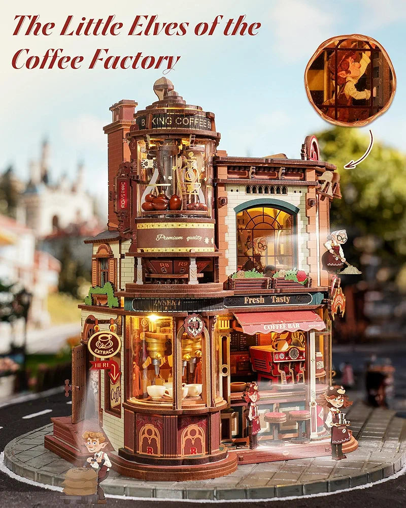 Dream Coffee Factory Miniature House Model Kit