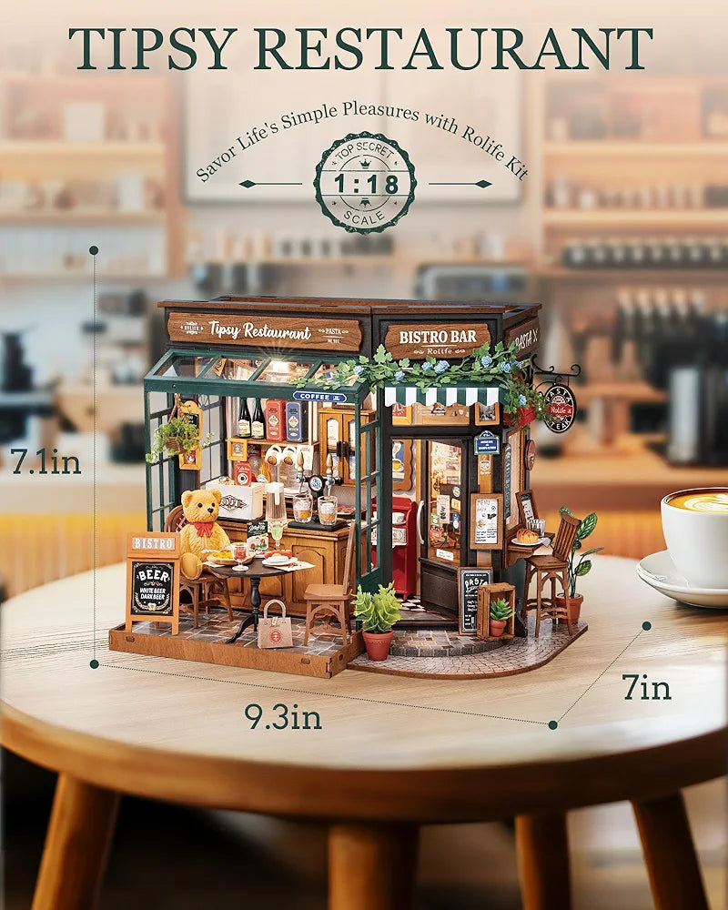Tipsy Restaurant DIY Miniature House Kit