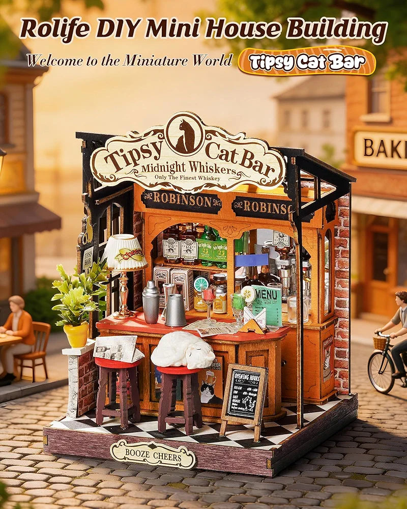 Tipsy Cat Bar Miniature House Model Kit