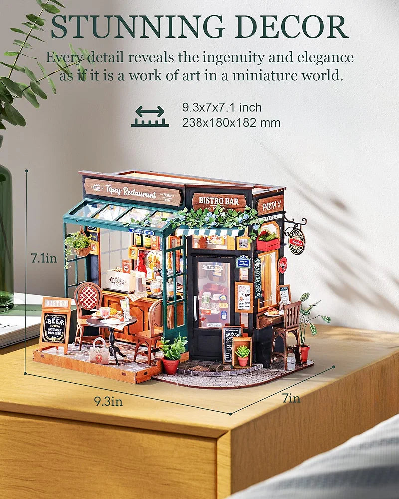Tipsy Restaurant DIY Miniature House Kit
