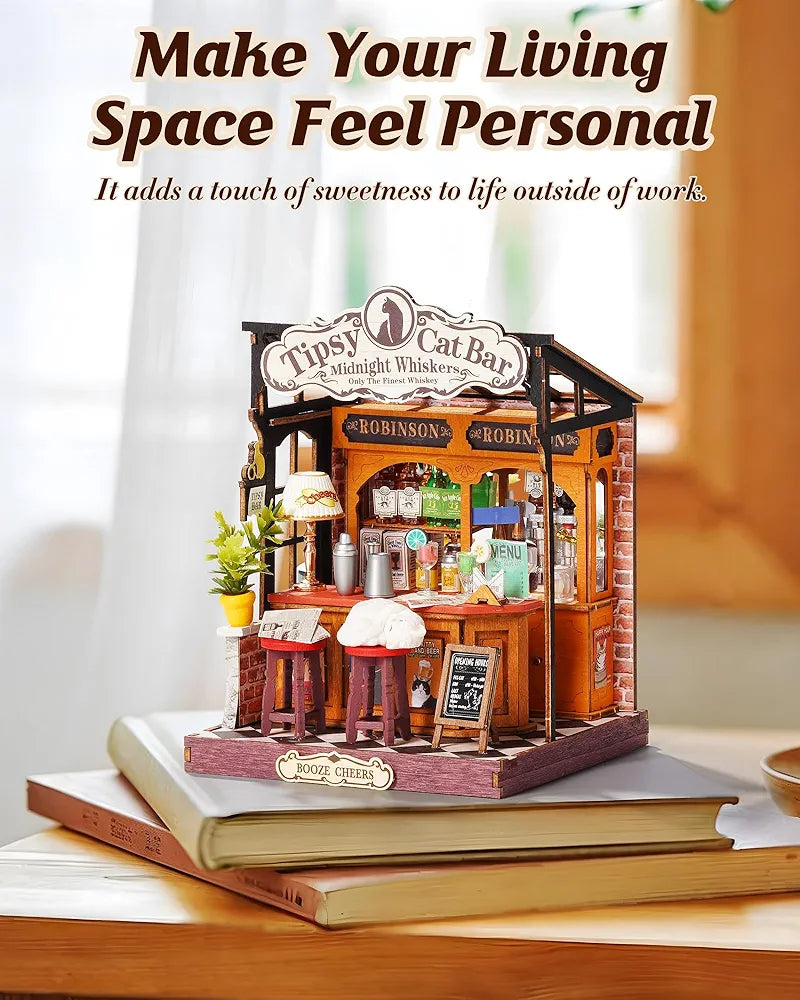 Tipsy Cat Bar Miniature House Model Kit